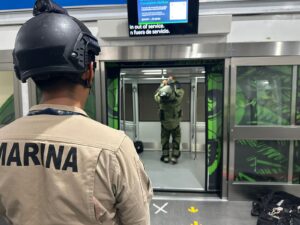AICM REALIZA SIMULACRO DE BOMBA EN EL AEROTREN